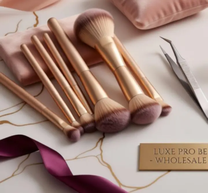Curated display of professional beauty tools arranged in a refined wholesale presentation
